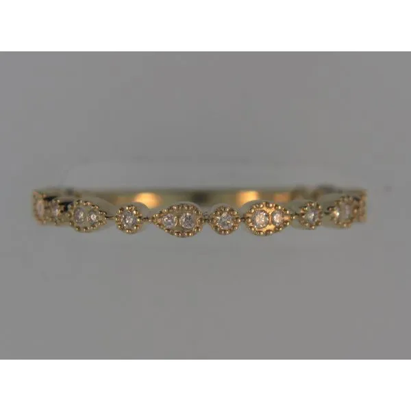 Lady's 14K Yellow Gold Wedding Band W/19 Diamonds Orin Jewelers Northville, MI