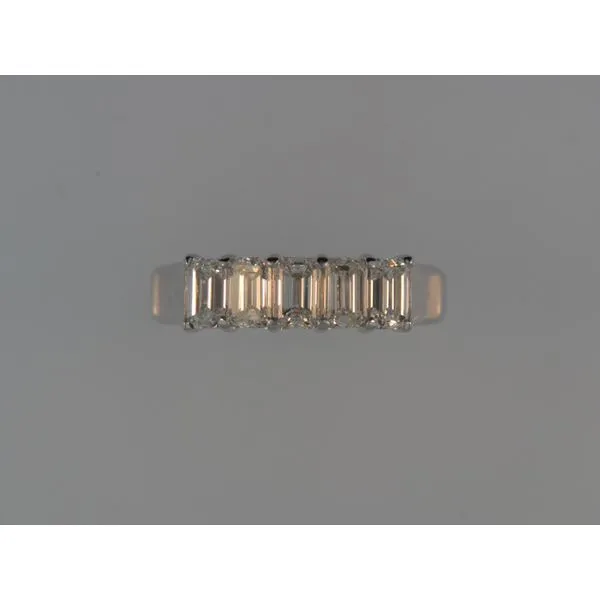 Lady's 18K White Gold Wedding Band w/5 Diamonds Orin Jewelers Northville, MI