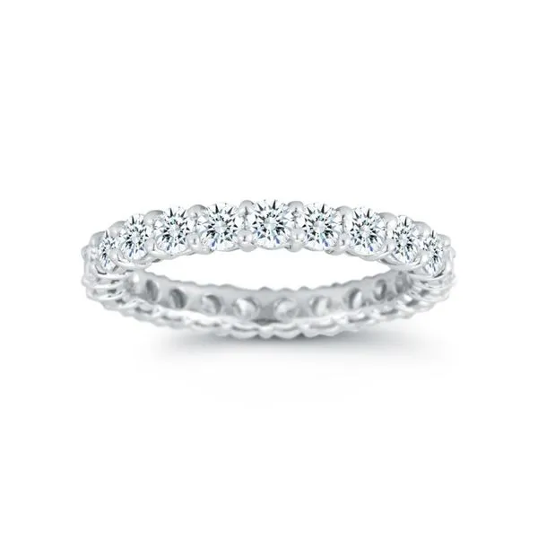 Lady's Platinum Diamond Eternity Band Orin Jewelers Northville, MI