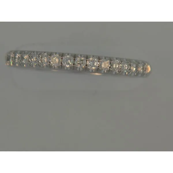 14K White Gold Lady's Diamond Wedding Band With 18 Diamonds Orin Jewelers Northville, MI