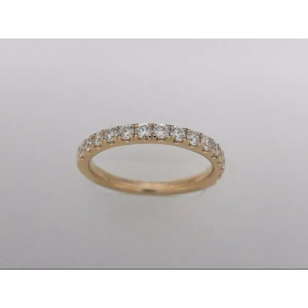 Lady's 14 Karat Yellow Gold Wedding Band With 15 Diamonds Orin Jewelers Northville, MI