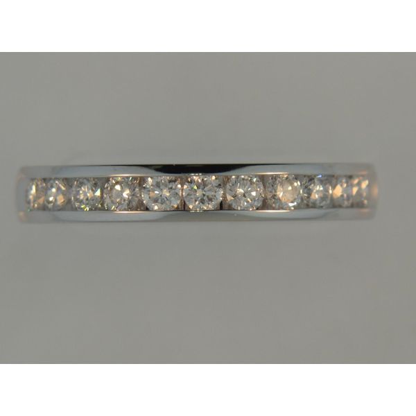 14k White Gold Channel-Set Band With 11 Diamonds Orin Jewelers Northville, MI