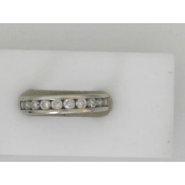 Lady's 14K White Gold Channel Set Wedding Band w/11 Diamonds Orin Jewelers Northville, MI