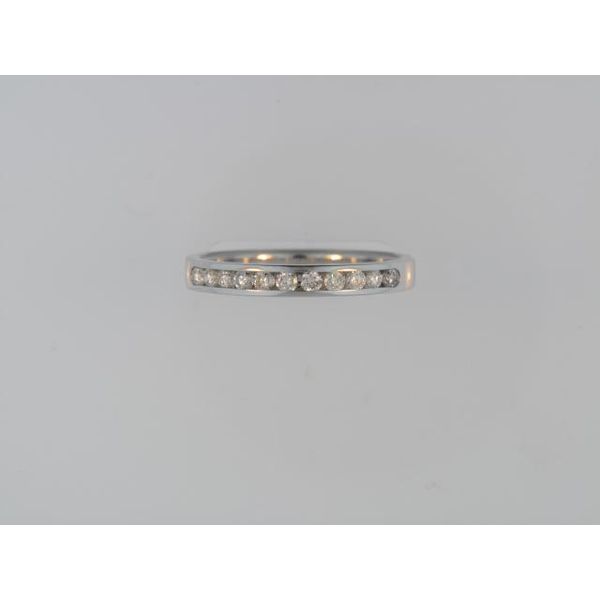 14k White Gold Channel Set Band With 11 Diamonds Orin Jewelers Northville, MI