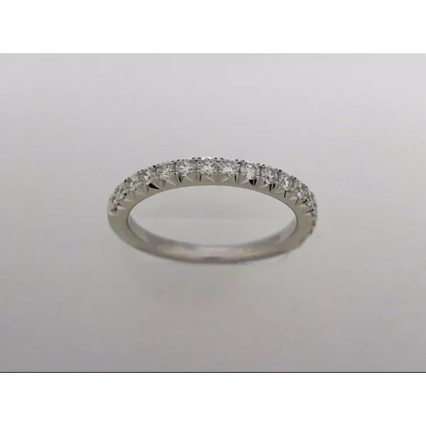 Lady's 14 Karat White Gold Wedding Band With 17 Diamonds Orin Jewelers Northville, MI