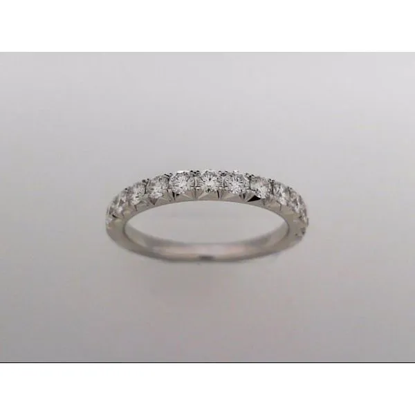 Lady's 14 Karat White Gold Wedding Band With 13 Diamonds Orin Jewelers Northville, MI