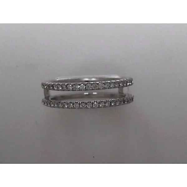 14 Karat White Gold Wedding Band Guard With 50 Diamonds Orin Jewelers Northville, MI