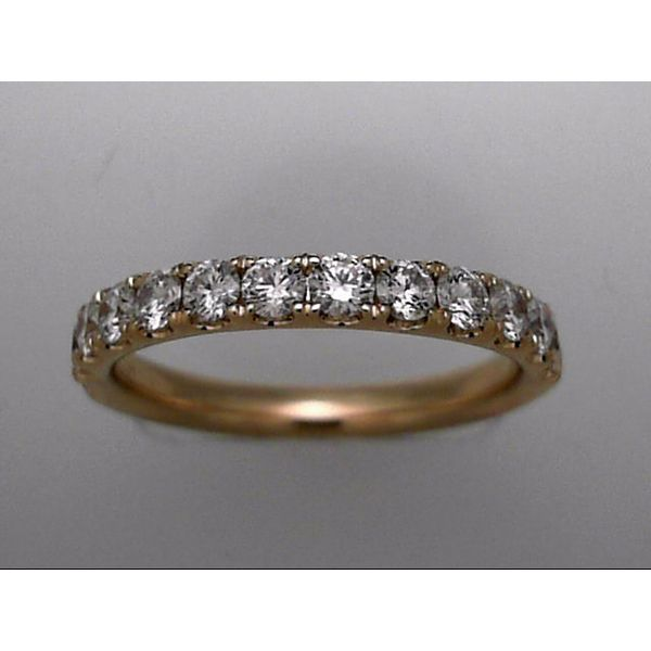 14 Karat Yellow Gold Wedding Band With 13 Diamonds Orin Jewelers Northville, MI