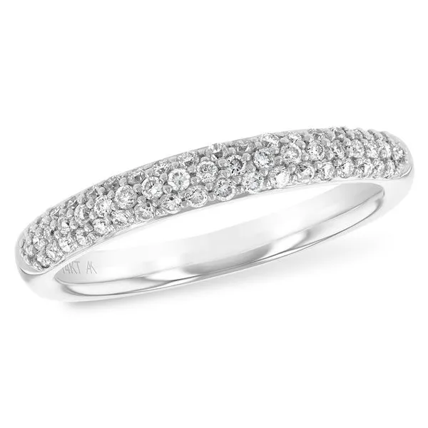 14 Karat White Gold Wedding Band With 55 Diamonds Orin Jewelers Northville, MI