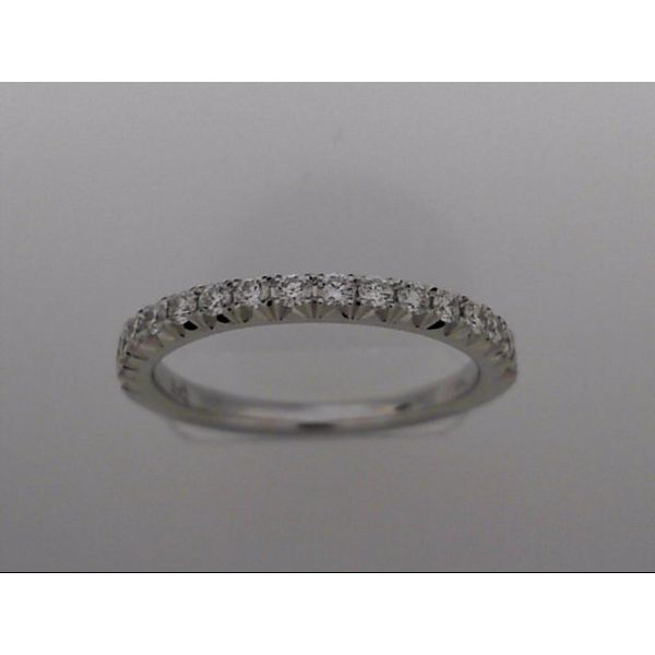 14 Karat White Gold Wedding Band With 17 Diamonds Orin Jewelers Northville, MI