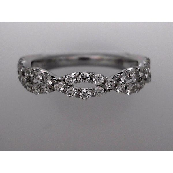 14 Karat White Gold Wedding Band With 34 Diamonds Orin Jewelers Northville, MI