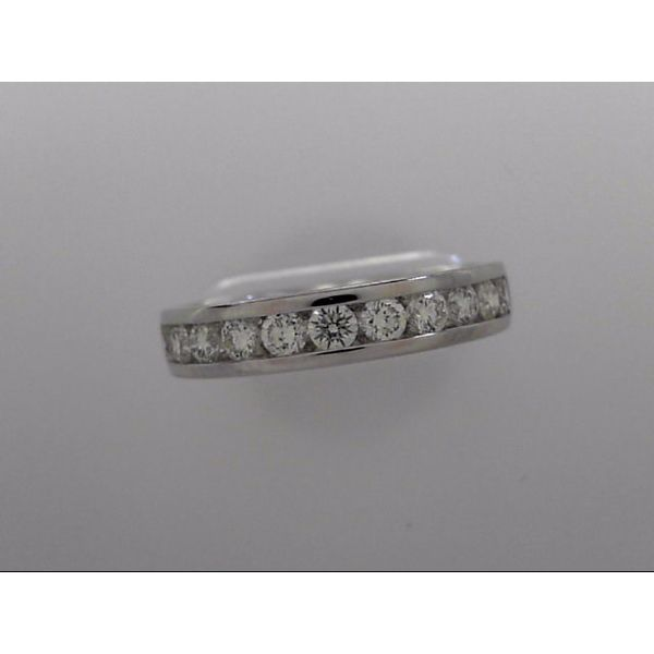 14k White Gold Channel Set Wedding Band With 11 Diamonds Orin Jewelers Northville, MI