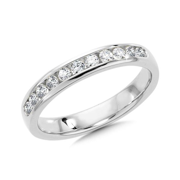 14k White Gold Band With 11 Diamonds Orin Jewelers Northville, MI