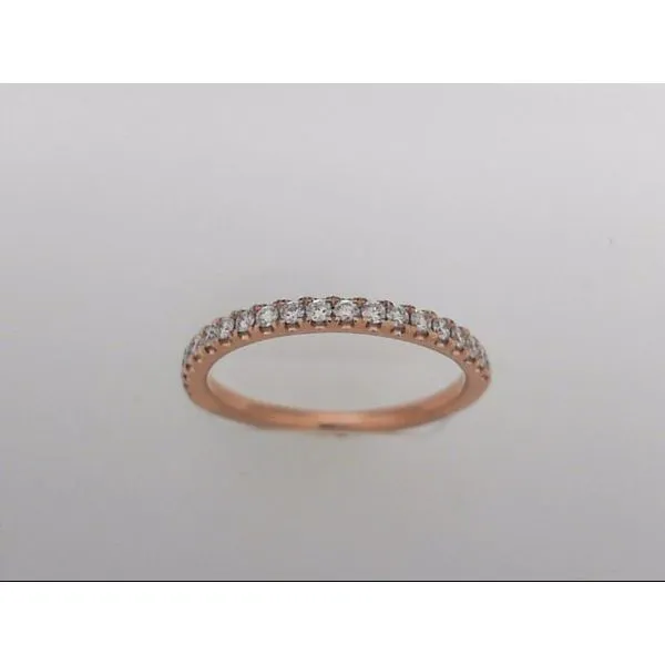 14k Rosé Gold Wedding Band With 20 Diamonds Orin Jewelers Northville, MI