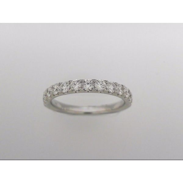 14k White Gold Wedding Band With 13 Diamonds Orin Jewelers Northville, MI