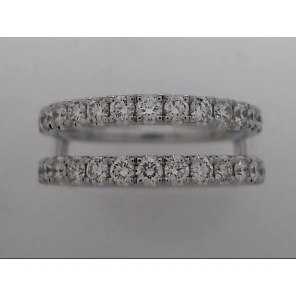 14k White Gold Wedding Ring Guard With 30 Diamonds Orin Jewelers Northville, MI