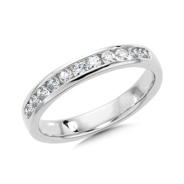 14k White Gold Band With 11 Diamonds Orin Jewelers Northville, MI