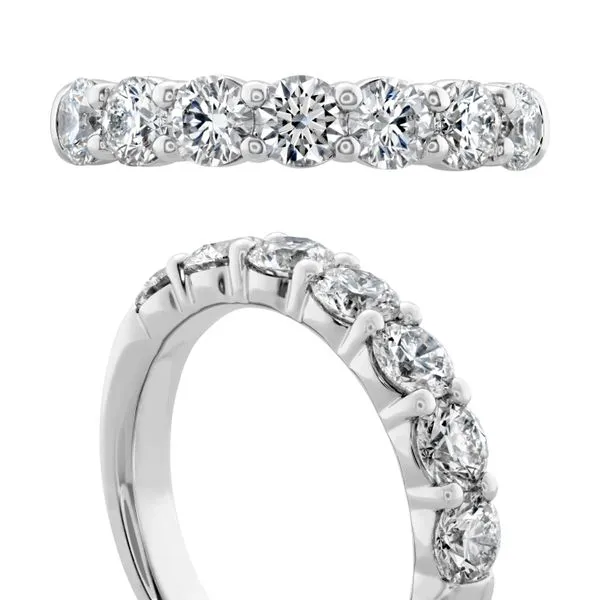 18k White Gold Signature 7-Stone Band by Hearts on Fire Orin Jewelers Northville, MI