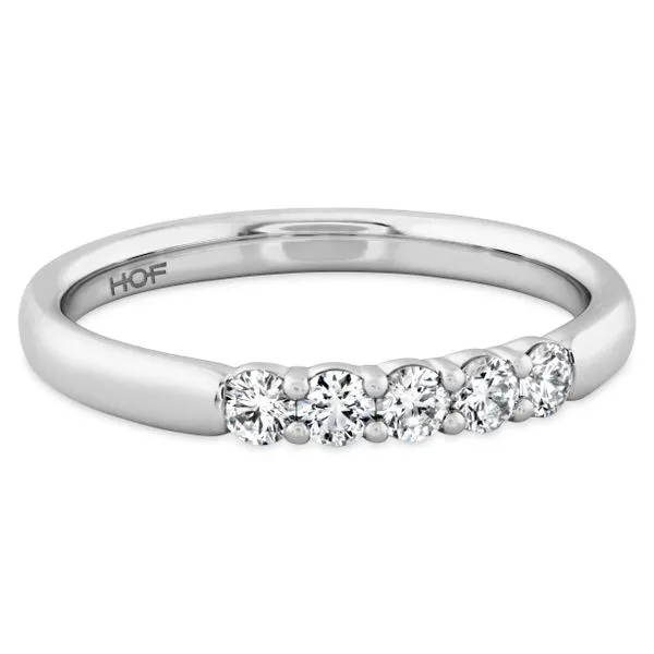 18k White Gold Band With 5 Diamonds Orin Jewelers Northville, MI
