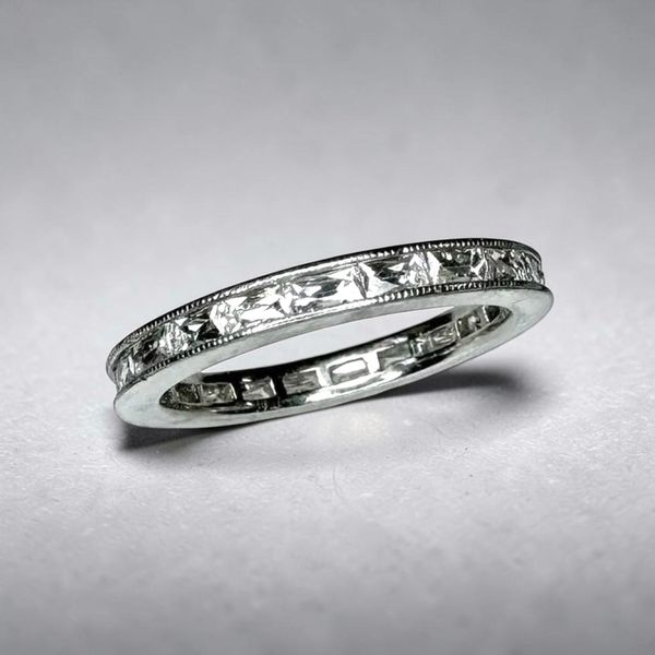 Estate Collection - Platinum Fancy Baguette Diamond Wedding Band Orin Jewelers Northville, MI