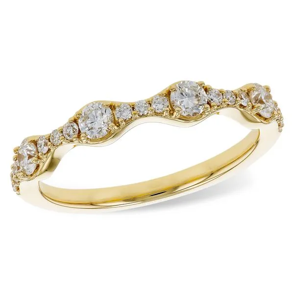 14K Yellow Gold Wedding Band With 19 Diamonds Orin Jewelers Northville, MI