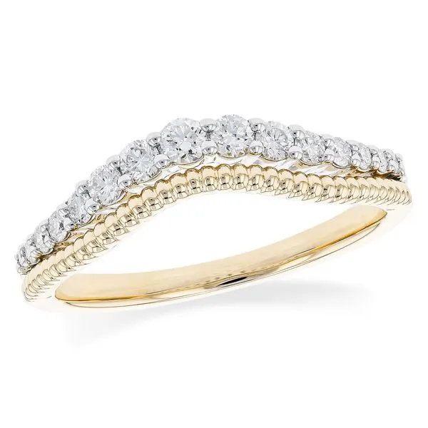 14K Two Tone Band With 15 Diamonds Orin Jewelers Northville, MI