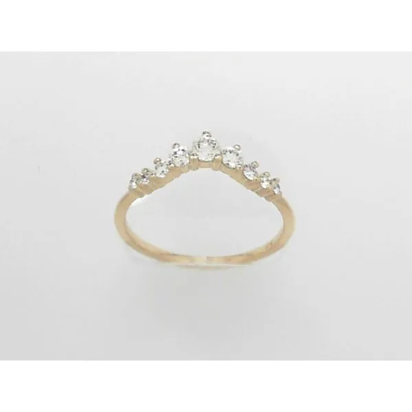 14K Yellow Gold Contour Band With 9 Diamonds Orin Jewelers Northville, MI