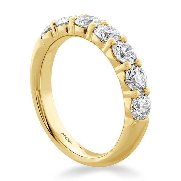 18K Yellow Gold Signature 7-Stone Band by Hearts On Fire Image 2 Orin Jewelers Northville, MI