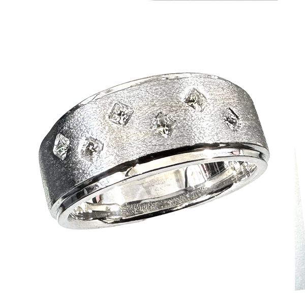 Estate Collection - 18K White Gold Diamond Wedding Band Orin Jewelers Northville, MI