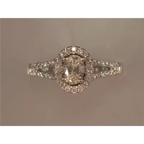 Oval Halo Engagement Ring Orin Jewelers Northville, MI