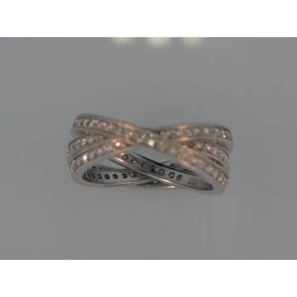 Lady's 18K White Gold Ring w/129 Diamonds Orin Jewelers Northville, MI