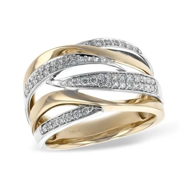 Lady's 14K Two Tone Yellow & White Gold Fashion Ring w/58 Diamonds Orin Jewelers Northville, MI