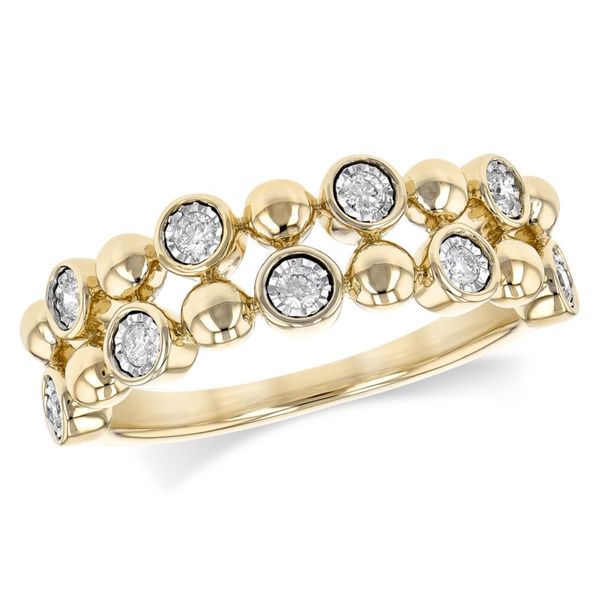 Lady's 14K Yellow Gold Fashion Ring w/9 Diamonds Orin Jewelers Northville, MI