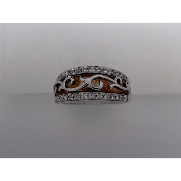 14 Karat Two Tone Fashion Ring With 30 Diamonds Orin Jewelers Northville, MI