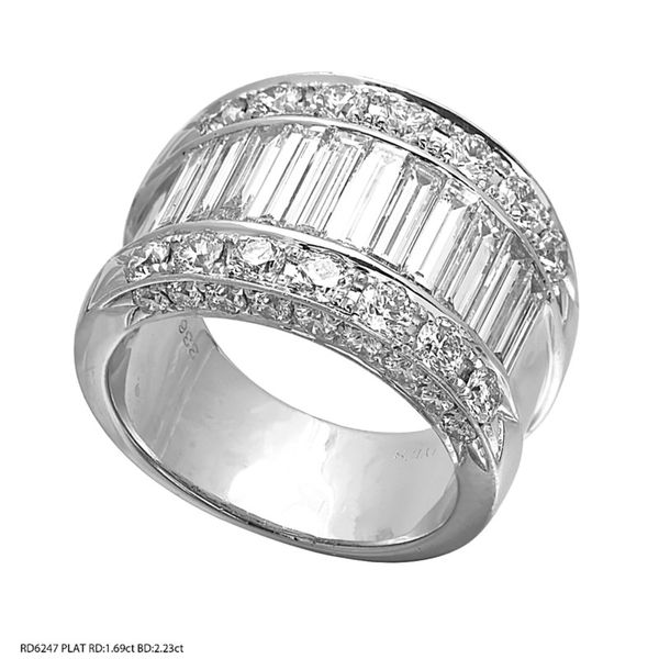 18 Karat White Gold  Ring With 42 Diamonds Orin Jewelers Northville, MI