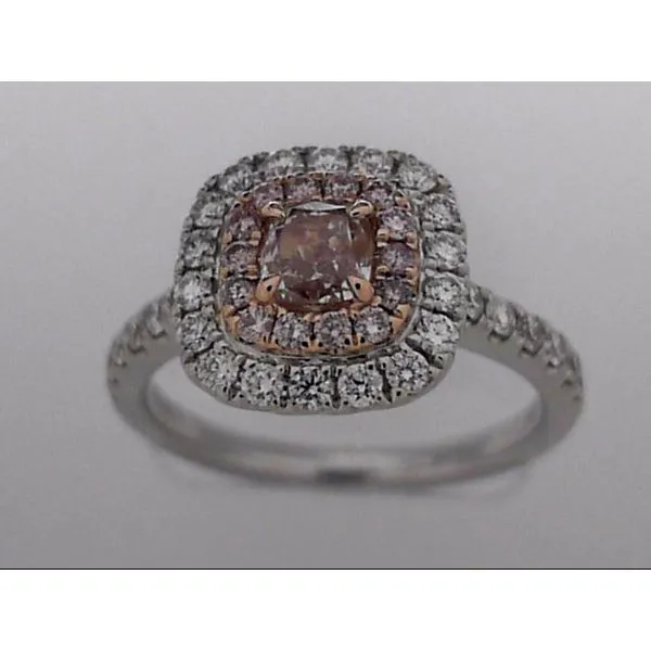 18k White Gold Pink White Diamond Ring 001 130 02569 Orin Jewelers Northville Mi