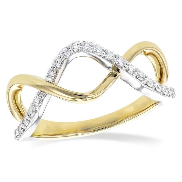 14k Two Tone Fashion Ring With 23 Diamonds Orin Jewelers Northville, MI