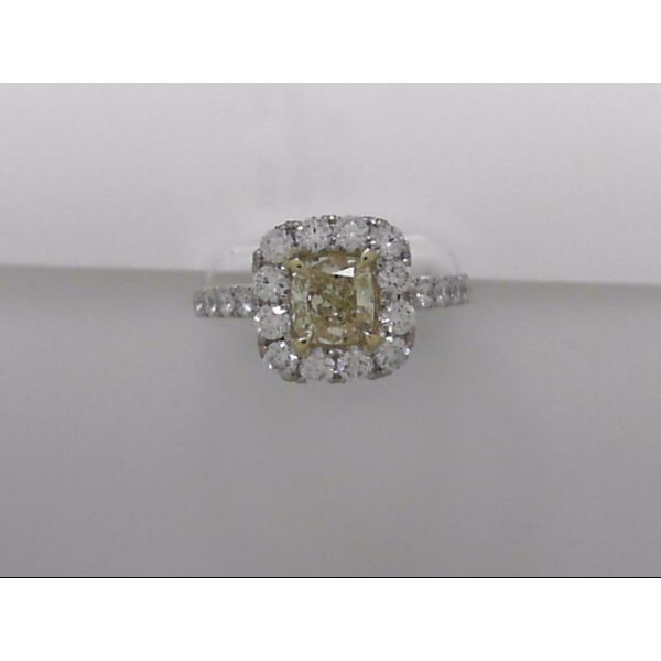 18k Two tone Ring With Yellow & White Diamonds Orin Jewelers Northville, MI