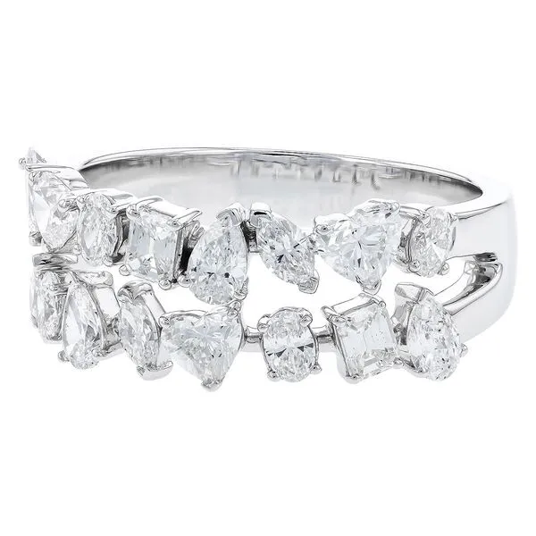 14K White Gold Ring With 16 Diamonds Image 2 Orin Jewelers Northville, MI