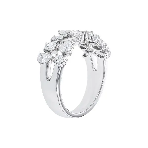 14K White Gold Ring With 16 Diamonds Image 3 Orin Jewelers Northville, MI