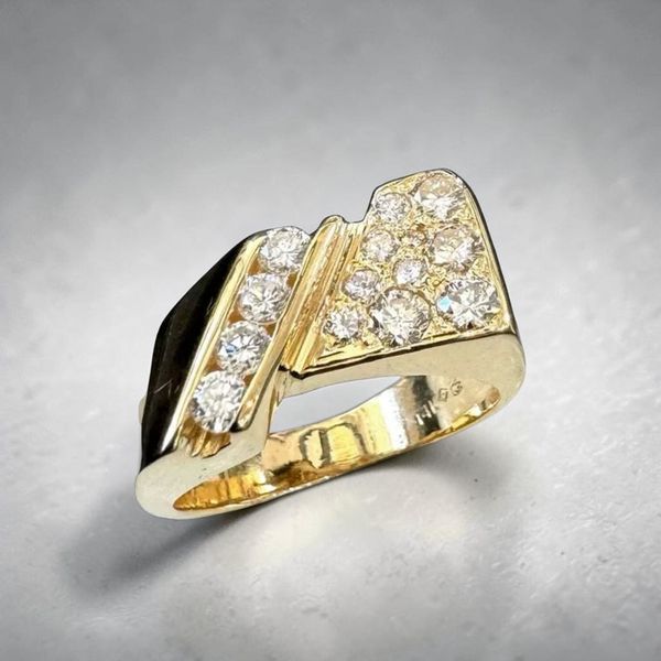 Estate Collection - 14K White Gold Diamond Cluster Ring Orin Jewelers Northville, MI