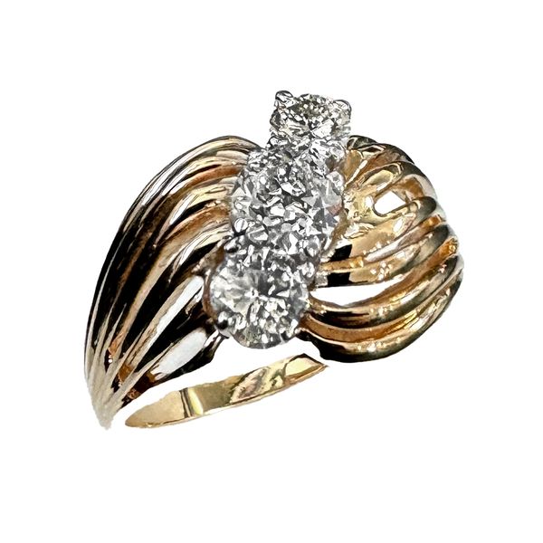 Estate Collection - 14K Yellow Gold European Cut Diamond Ring Orin Jewelers Northville, MI