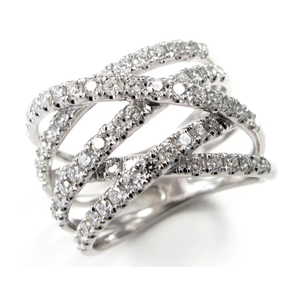 14 Karat White Gold Ring With 63 Diamonds Orin Jewelers Northville, MI