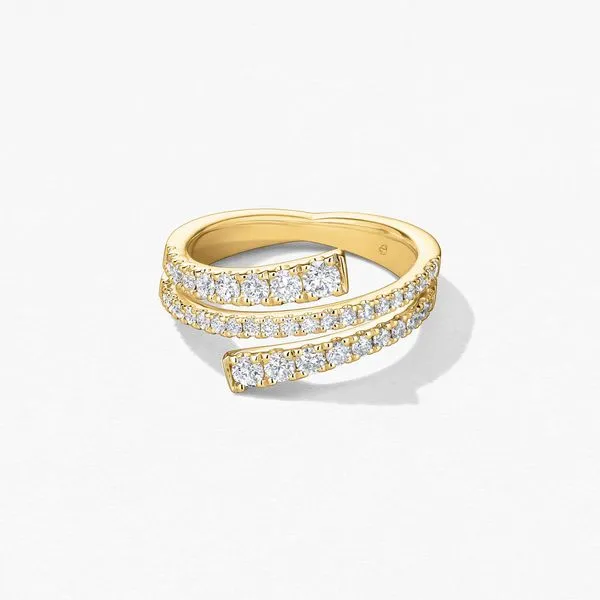 18K Yellow Gold Ring With 40 Diamonds Orin Jewelers Northville, MI