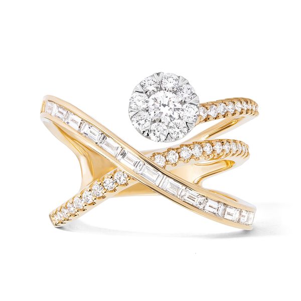 18K Yellow Gold Fashion Ring With 56 Diamonds Orin Jewelers Northville, MI