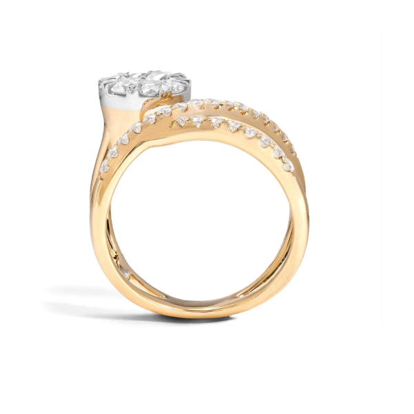 18K Yellow Gold Fashion Ring With 34 Diamonds Image 2 Orin Jewelers Northville, MI