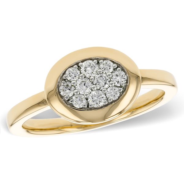 14K Yellow Gold Fashion Ring With 10 Diamonds Orin Jewelers Northville, MI