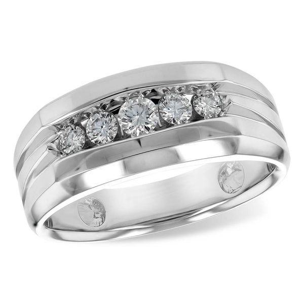 14k White Gold Ring With 5 Diamonds Orin Jewelers Northville, MI