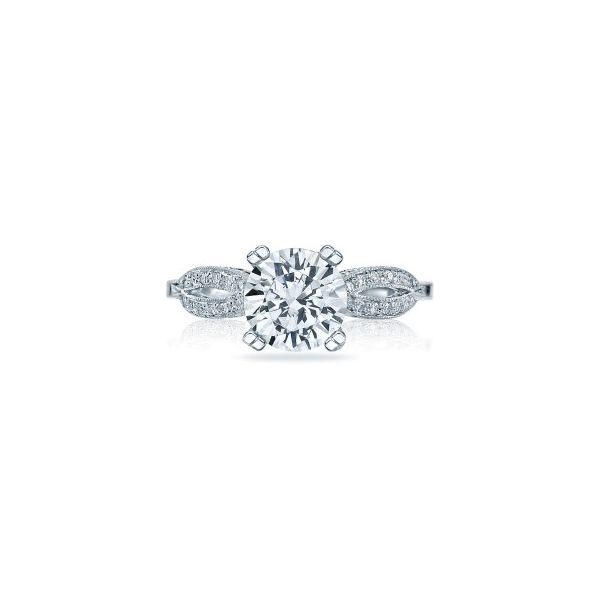 Lady's 18K White Gold Ring Mounting w/Diamonds Orin Jewelers Northville, MI