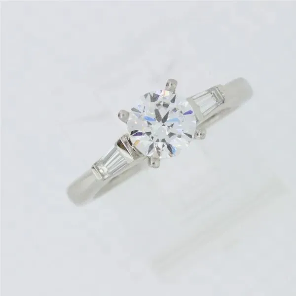 Lady's Platinum Ring Mounting w/2 Diamonds Orin Jewelers Northville, MI